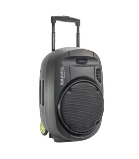 ENCEINTE SONO PORTABLE AUTONOME 15” - BLUETOOTH AVEC 2 MICROS - LOTRONIC