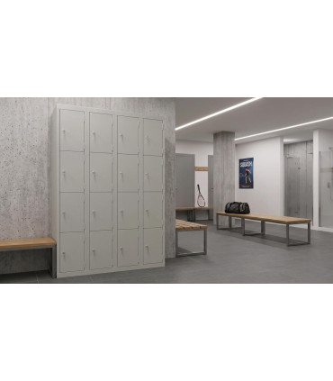 ARMOIRE/VESTIAIRE 16 CASIERS SANS PIEDS