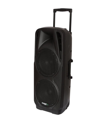 ENCEINTE SONO PORTABLE AUTONOME 600W AVEC USB, BLUETOOTH & 2 MICROS VHF - LOTRONIC