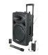 ENCEINTE SONO PORTABLE AUTONOME AVEC USB/VOX/BLUETOOTH et 2 MICROS UHF - LOTRONIC