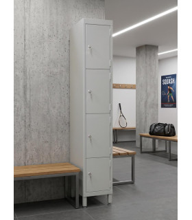 ARMOIRE/VESTIAIRE 4 CASIERS AVEC PIEDS