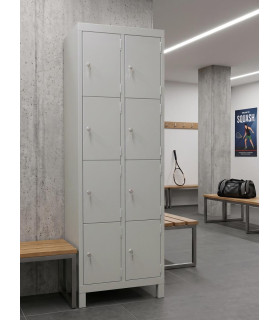 ARMOIRE/VESTIAIRE 8 CASIERS AVEC PIEDS
