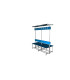 BANC COMBINE DOUBLE FACE AVEC PATERES ET PORTE-SACS - 2 M