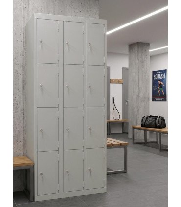 ARMOIRE/VESTIAIRE 12 CASIERS SANS PIEDS
