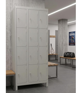 ARMOIRE/VESTIAIRE 12 CASIERS AVEC PIEDS