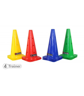 Balise x8 Multicolore - 30cm - Percée 12 Trous - 4TRAINER