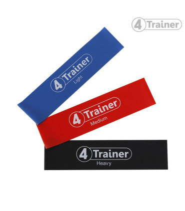 Pack Flat Bands XL - Mini Bandes Elastiques Plates x3 - 4TRAINER