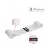 Squat Band - Bande de Résistance en Tissu - Light - Blanc - 4TRAINER