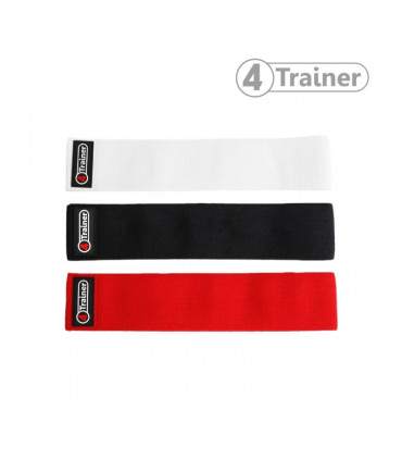 Squat Band - Bande de Résistance en Tissu - Medium - Noir - 4TRAINER