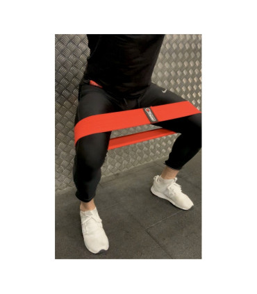 Squat Band - Bande de Résistance en Tissu - Medium - Noir - 4TRAINER