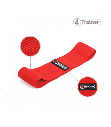 Squat Band - Bande de Résistance en Tissu - Heavy - Rouge - 4TRAINER