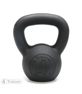 Kettlebell 4KG - BL4CK IRON - 4TRAINER