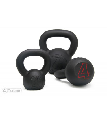 Kettlebell 20KG - BL4CK IRON - 4TRAINER