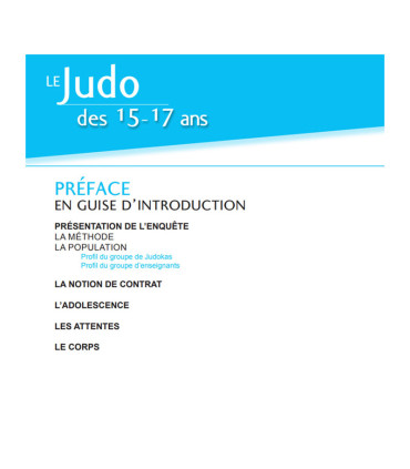 Le judo des 15-17 ans - 4TRAINER Editions